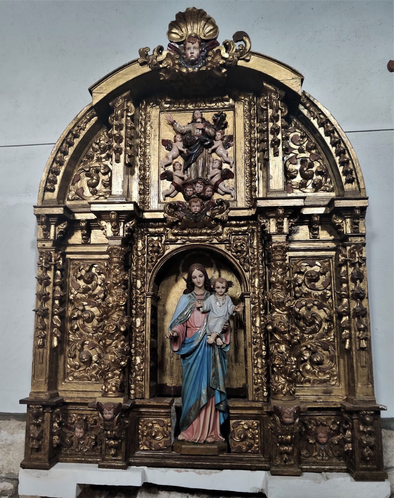 Retablo barroco del siglo XVIII